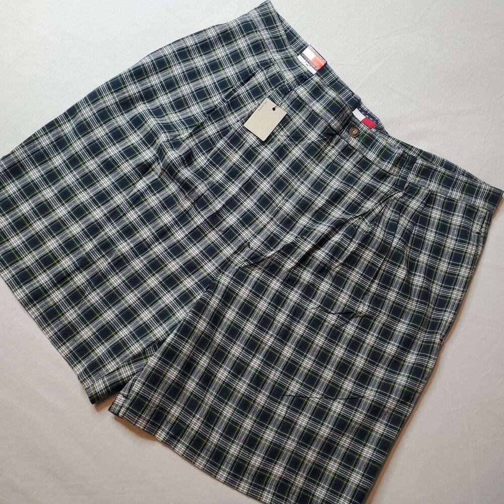Tommy Hilfiger Men's Size 40 NWT Plaid 100% Cotton Shorts Plaid Multi